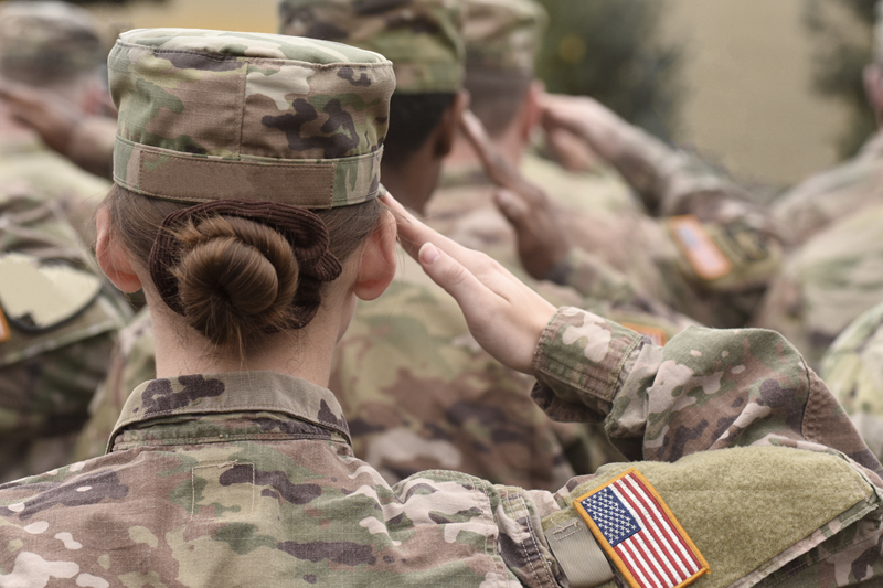 service-member-saluting