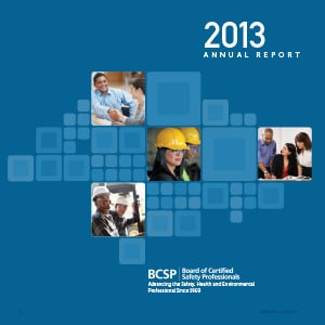 BCSP 2013 Annual Report Released